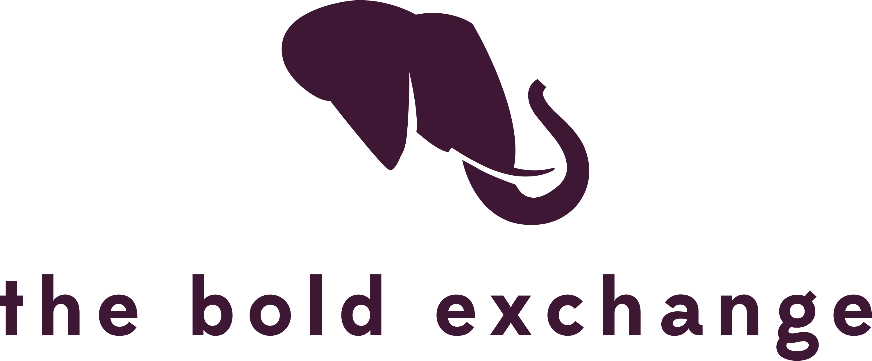 the bold exchange logo, an elephant mark